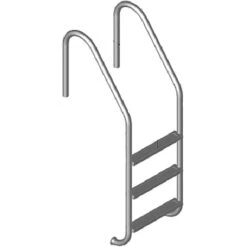 Stahlwandpool Set Rund Brasilia 300x120 Cm, Stahl 0,6 Mm Weiß, Folie 0,6 Mm Blau, Einhängebiese -Schwimmbadzubehör 40563111 Tiefbeckenleiter