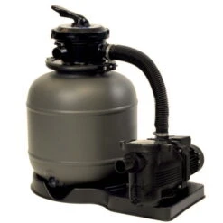 Waterman Stahlwandpool Set (9-teil) Halbhoch Achtform Cannes 625x360x150cm, Stahl 0,8mm Weiß Folie 0,6mm Bl. -Schwimmbadzubehör 502010491 20xx2 Sandfilteranlage SF142 2