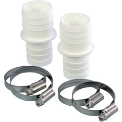 Waterman Schlauchverbinder Ø 32mm Auf 38mm, 2 Er Pack Inkl. Schlauchklemmen 2x Tüllen 38/32 Mm, + 4 Schellen -Schwimmbadzubehör 509000218 Schlauchverbinder 32mm auf 38mm 04