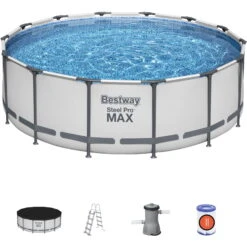 Bestway Steel Pro MAX Frame Pool Komplettset 427 X 122 Cm (Frame Pool )