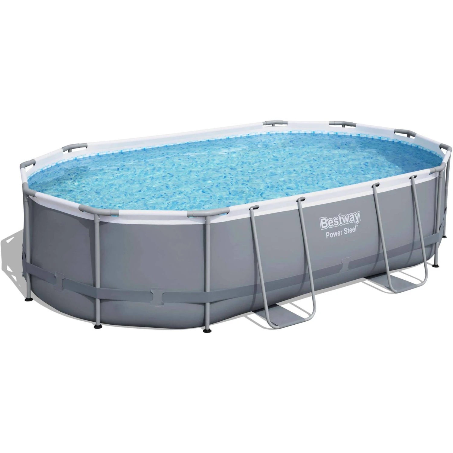 Bestway Power Steel Oval Frame Pool Set 488 X 305 X 107 Cm (56448GS) 1 Bestway Power Steel Oval Frame Pool Set 488 X 305 X 107 Cm (56448GS)