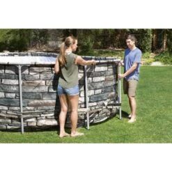 Bestway Power Steel Comfort Jet Series Frame Pool, Komplettset, Oval, 610 X 366 X 122 Cm (56719GS) 5 Bestway Power Steel Comfort Jet Series Frame Pool, Komplettset, Oval, 610 X 366 X 122 Cm (56719GS) -Schwimmbadzubehör 56719GS Bestway framepool 610x366x122 04