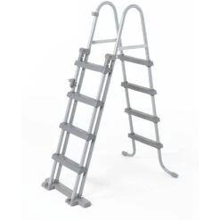 Bestway Pool-Sicherheitsleiter Für Becken Bis 122 Cm Ohne Plattform - 2x4 Stufen - Grau