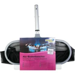 Profi Bodenkescher Silber/schwarz