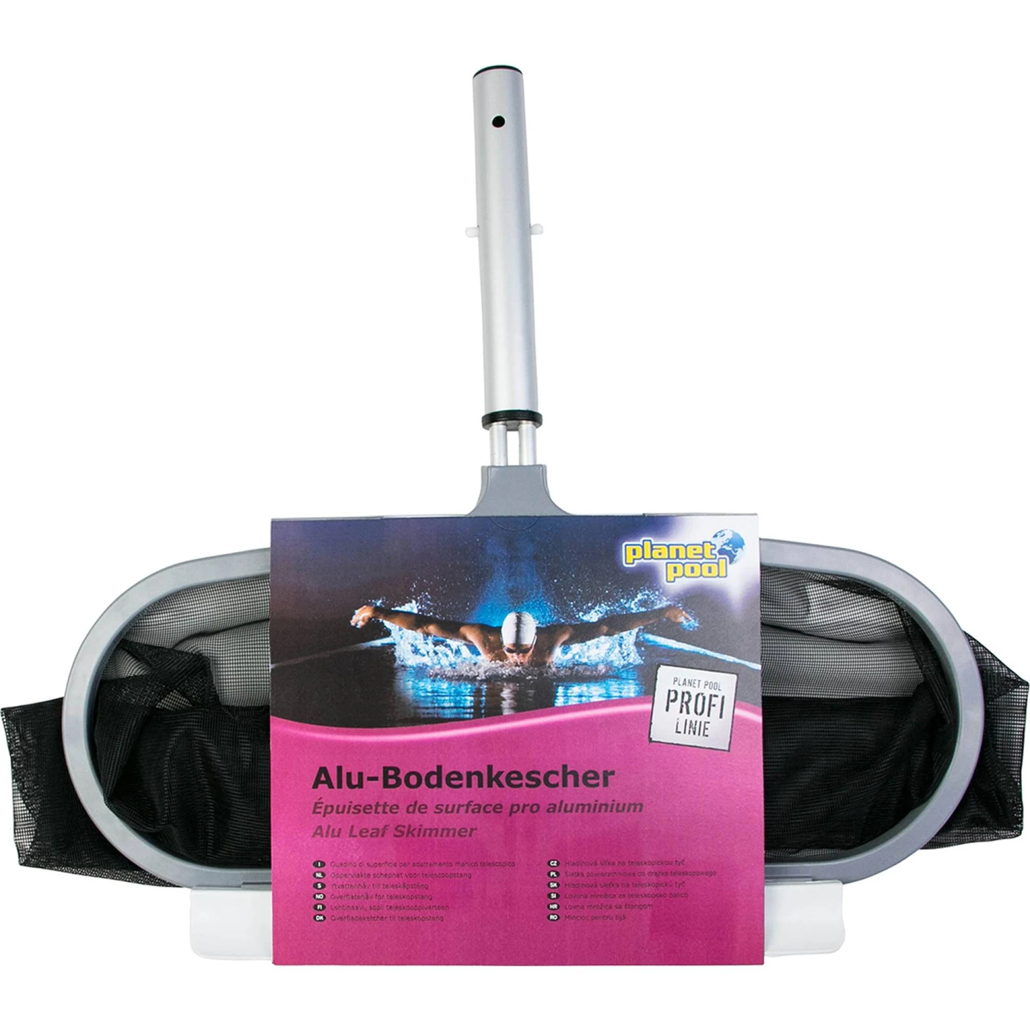 Profi Bodenkescher Silber/schwarz 1 Profi Bodenkescher Silber/schwarz