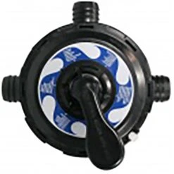 Sandfilteranlage 4 M³/h Pumpenleistung, 6-Wege-Ventil ,15kg Sand SF 128 -Schwimmbadzubehör Ansicht 6 Wege Top Mount Ventil 7