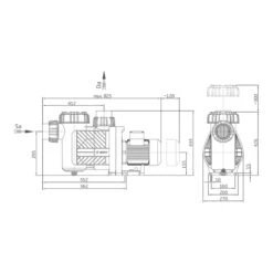 Speck Filterpumpe BADU Prime 7 D, 7 M³/h, 400/230 V 3 Speck Filterpumpe BADU Prime 7 D, 7 M³/h, 400/230 V -Schwimmbadzubehör BADU Prime 25 48 12
