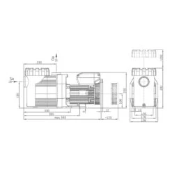 Speck Filterpumpe BADU Prime Eco VS W, 14 M³/h, 230 V -Schwimmbadzubehör BADU Prime Eco VS