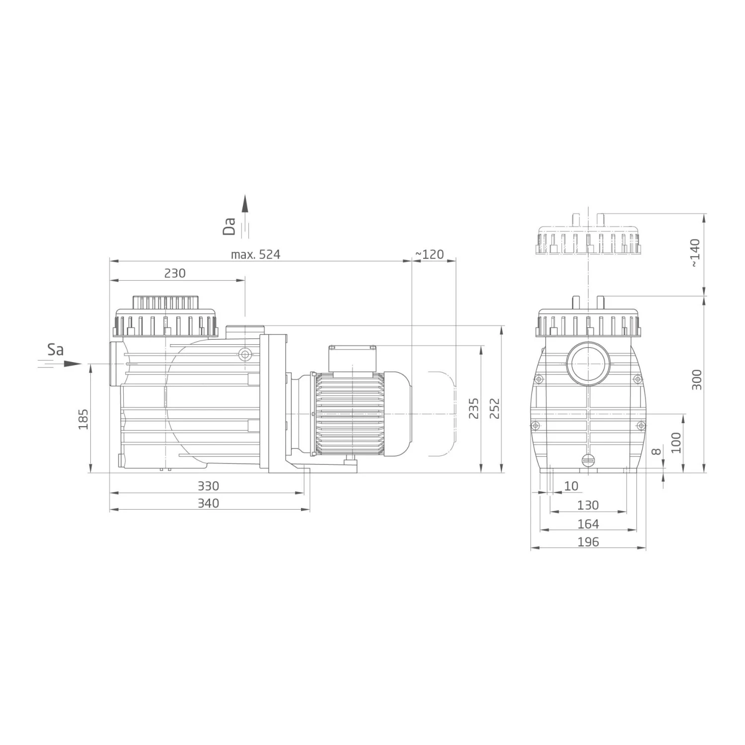 Speck Filterpumpe BADU TOP II 14, 15m³/h, 230 V 2 Speck Filterpumpe BADU TOP II 14, 15m³/h, 230 V – Bild 2