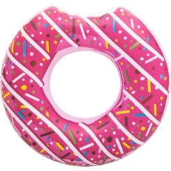 Bestway Donut Ring Ø 107 Cm Zum Aufblasen -Schwimmbadzubehör Bestway aufblasbarer Donut pink