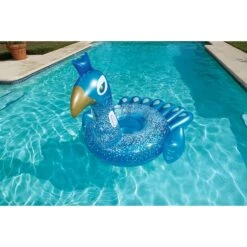 Bestway 41101 Pretty Peacock Schwimmtier 198x164 Cm Zum Aufblasen -Schwimmbadzubehör Bestway aufblasbarer Pfau solo im wasser