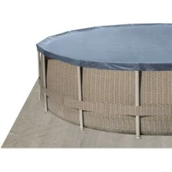 Polygroup Summer Waves Frame Pool Set Rattan Braun 427 X 107 Cm (3000130) 9 Polygroup Summer Waves Frame Pool Set Rattan Braun 427 X 107 Cm (3000130) -Schwimmbadzubehör Covergroundcloth P4J FramePool 1