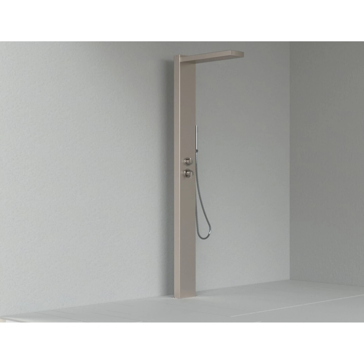 SUMMER FUN Gartendusche MONTSERAT, V2A Edelstahl, Ohne Plattform 5 SUMMER FUN Gartendusche MONTSERAT, V2A Edelstahl, Ohne Plattform – Bild 5