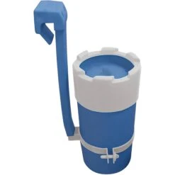 Stahlwandpool Set Rund Acapulco 450x90 Cm, Stahl 0,3 Mm Weiß, Folie 0,2 Mm Blau, Overlap -Schwimmbadzubehör Einhaengekartuschenfilter Skimmy2 4