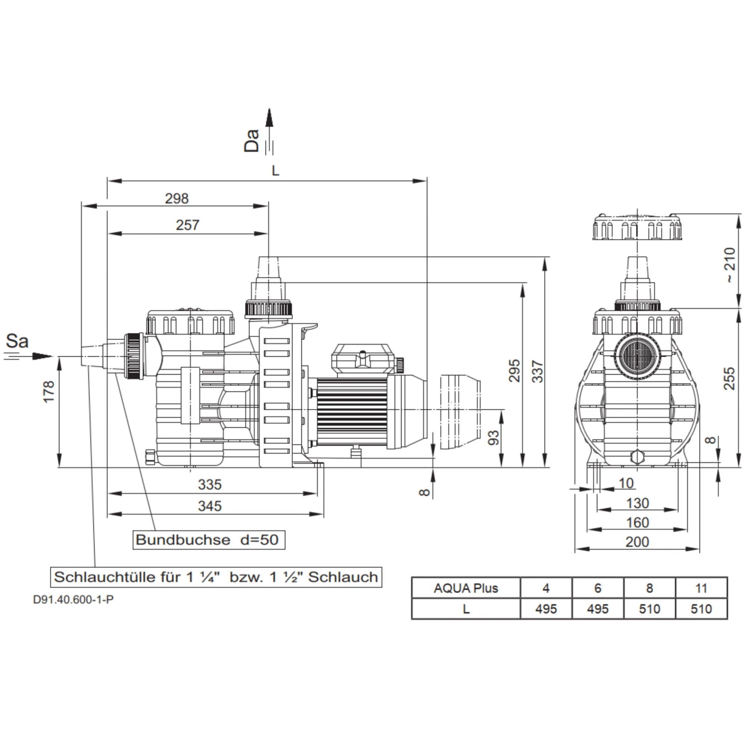 Filterpumpe Aqua Plus 8 4 Filterpumpe Aqua Plus 8 – Bild 4