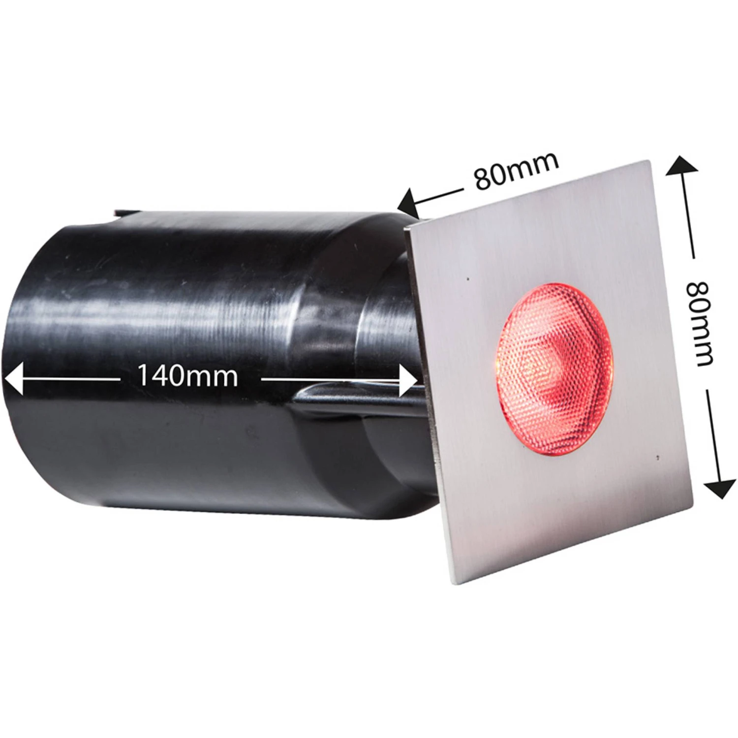 Heissner L464-00 SMART LIGHT Decklight, 3W, RGB, Edelstahl, "quadratisch 2 Heissner L464-00 SMART LIGHT Decklight, 3W, RGB, Edelstahl, "quadratisch – Bild 2