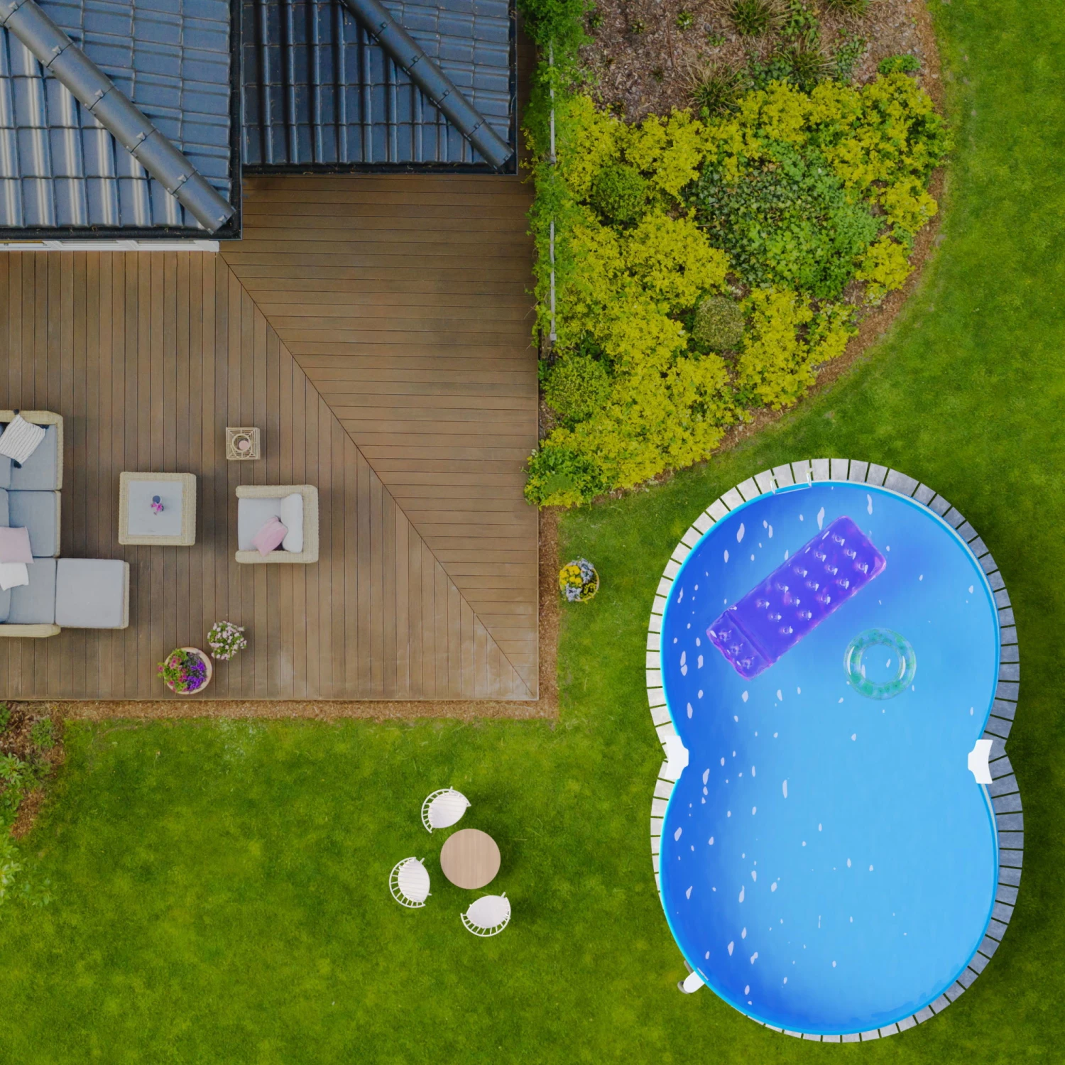 Waterman Stahlwandpool Set (6-teilig) Halbhoch Achtform 540x350x120 Cm, Stahl 0,4 Mm Weiß Folie 0,4 Mm Blau 2 Waterman Stahlwandpool Set (6-teilig) Halbhoch Achtform 540x350x120 Cm, Stahl 0,4 Mm Weiß Folie 0,4 Mm Blau – Bild 2