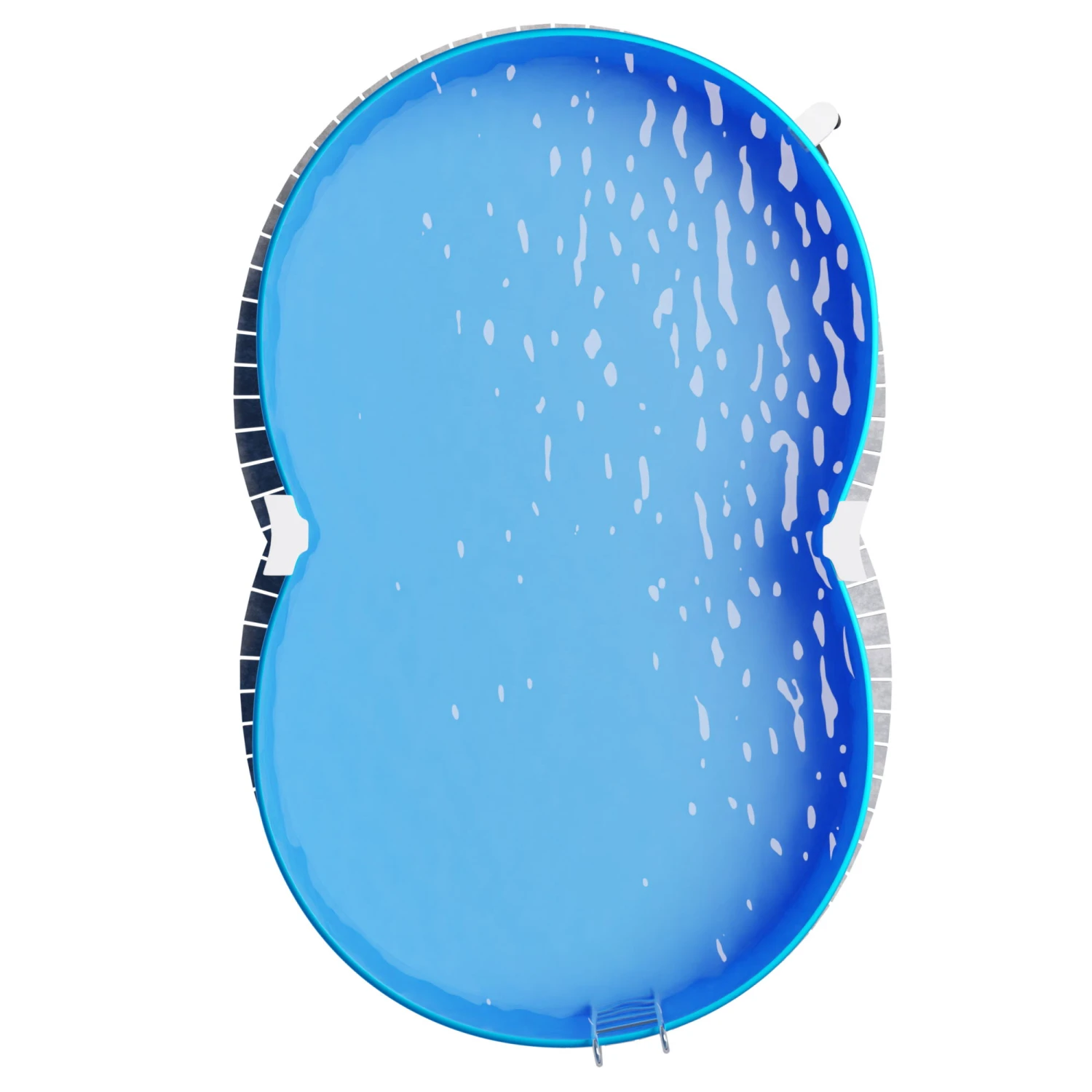 Waterman Stahlwandpool Achtform 650x420x120cm, OHNE Stützen, Stahl Weiß + Folie Blau 0,4mm 8 Waterman Stahlwandpool Achtform 650x420x120cm, OHNE Stützen, Stahl Weiß + Folie Blau 0,4mm – Bild 8