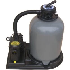 Waterman Stahlwandpool Set (10-teil) Tief Achtform Costa-Rica 725x460x150cm, Stahl 0,8mm Weiß Folie 0,6mm Bl. -Schwimmbadzubehör Sandfilteranlage SF152 2