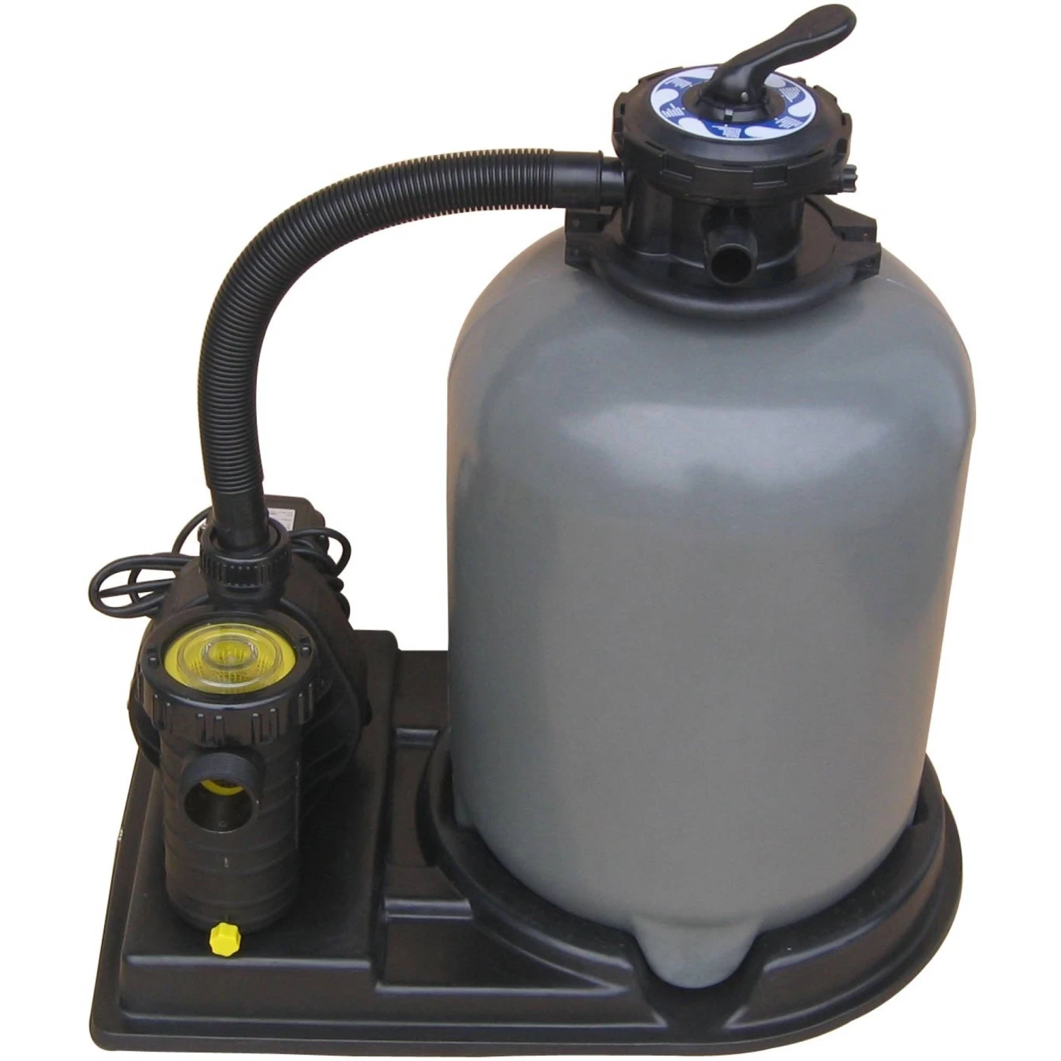 Waterman Sandfilteranlage 11 M³/h Pumpenleistung, 6-Wege-Verrohrungs- Ventil, 75Kg Sand 1 Waterman Sandfilteranlage 11 M³/h Pumpenleistung, 6-Wege-Verrohrungs- Ventil, 75Kg Sand