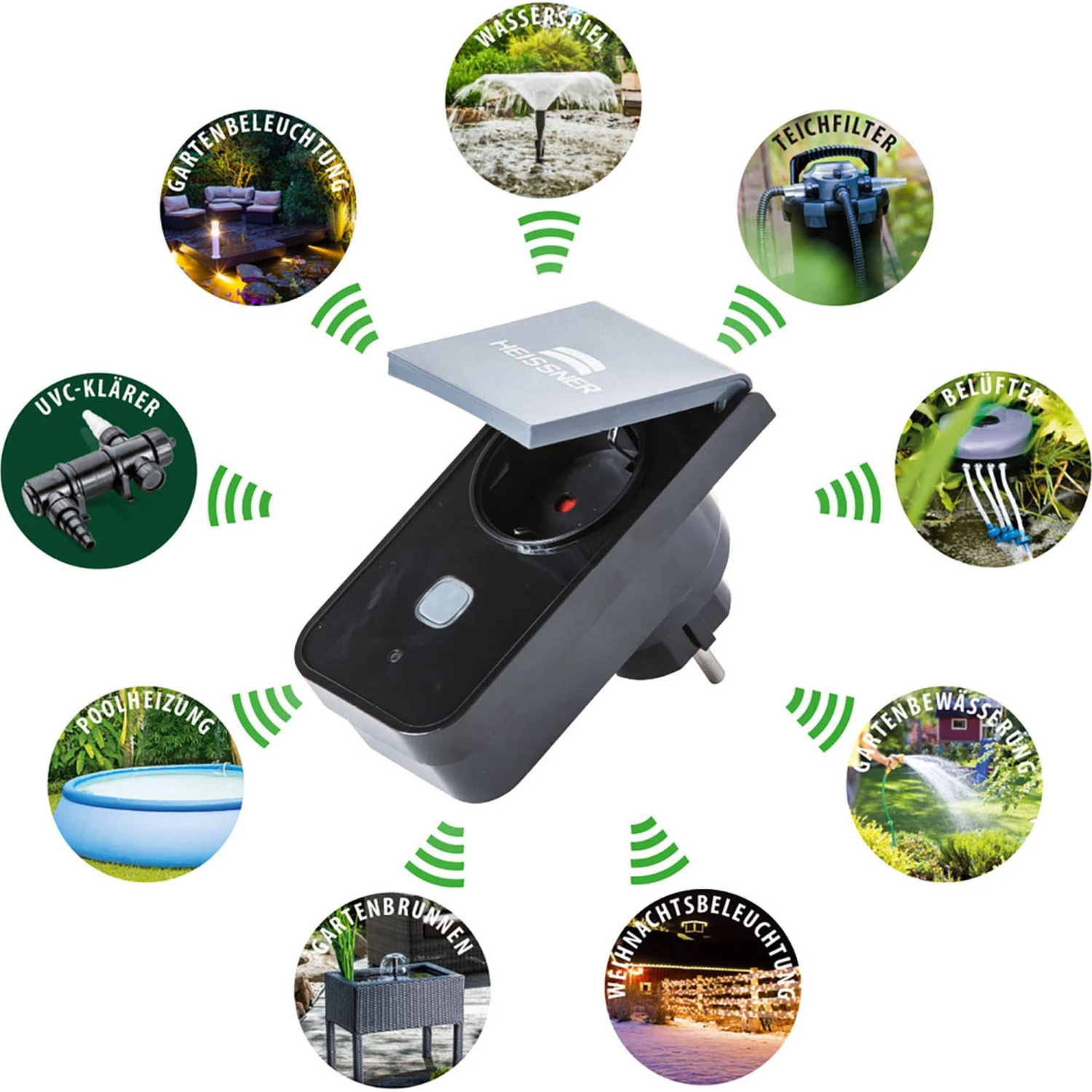 HEISSNER SMART PLUG - WiFi-Zwischenstecker (Schuko-Version) 2 HEISSNER SMART PLUG - WiFi-Zwischenstecker (Schuko-Version) – Bild 2