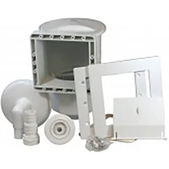 Stahlwandpool Set (5-teilig) Hoch Rund Classic 450 X 120 Cm, Stahl 0,4 Mm Weiß Folie 0,3 Mm Blau 10 Stahlwandpool Set (5-teilig) Hoch Rund Classic 450 X 120 Cm, Stahl 0,4 Mm Weiß Folie 0,3 Mm Blau -Schwimmbadzubehör Standard Einbauskimmer mit Ruecklaufduese 2