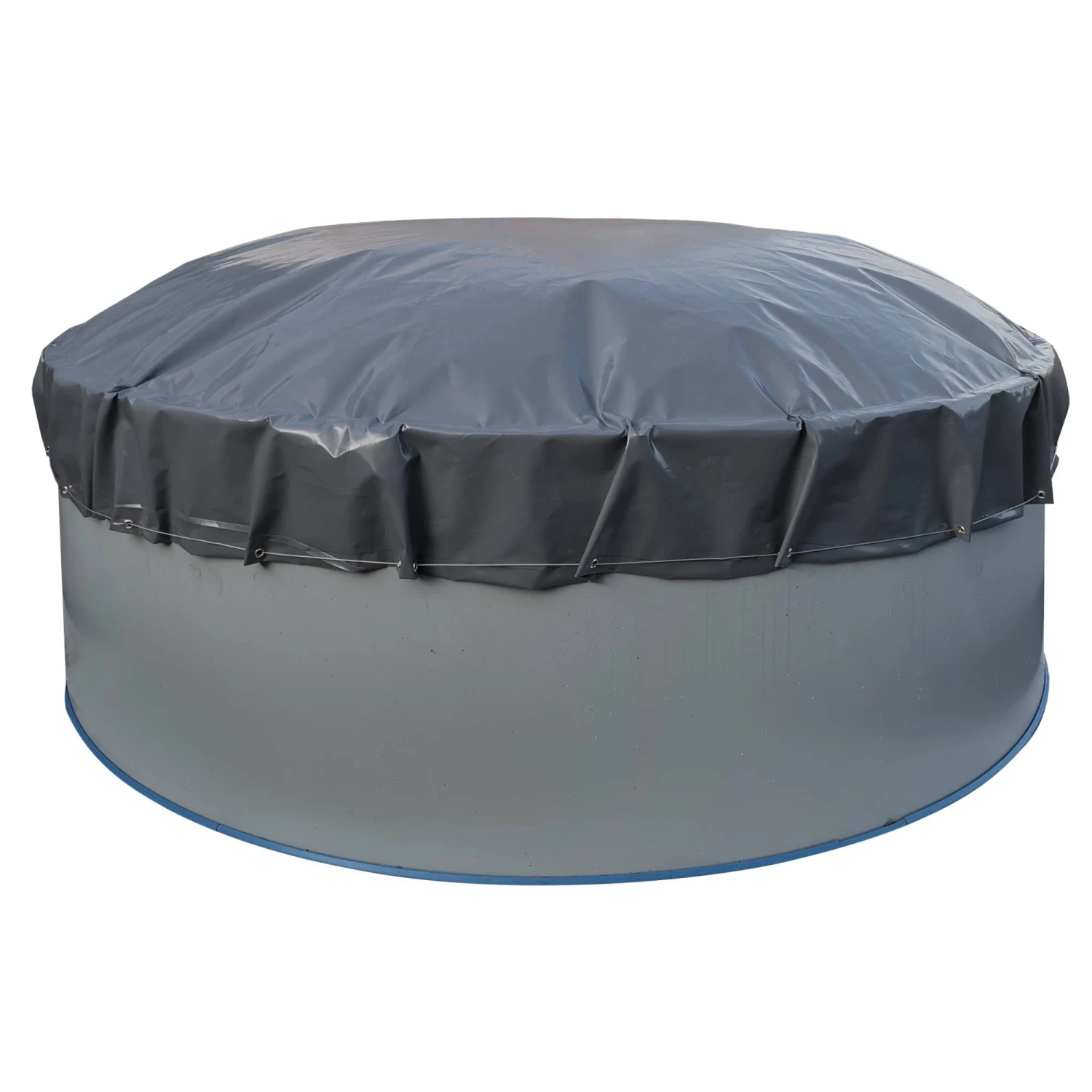 Waterman Luftkissen Poolabdeckung Aufblasbare Abdeckplane Rund Ø 4,2 M Grau/innen Beige Mit Ösen Und Kordelzug 1 Waterman Luftkissen Poolabdeckung Aufblasbare Abdeckplane Rund Ø 4,2 M Grau/innen Beige Mit Ösen Und Kordelzug